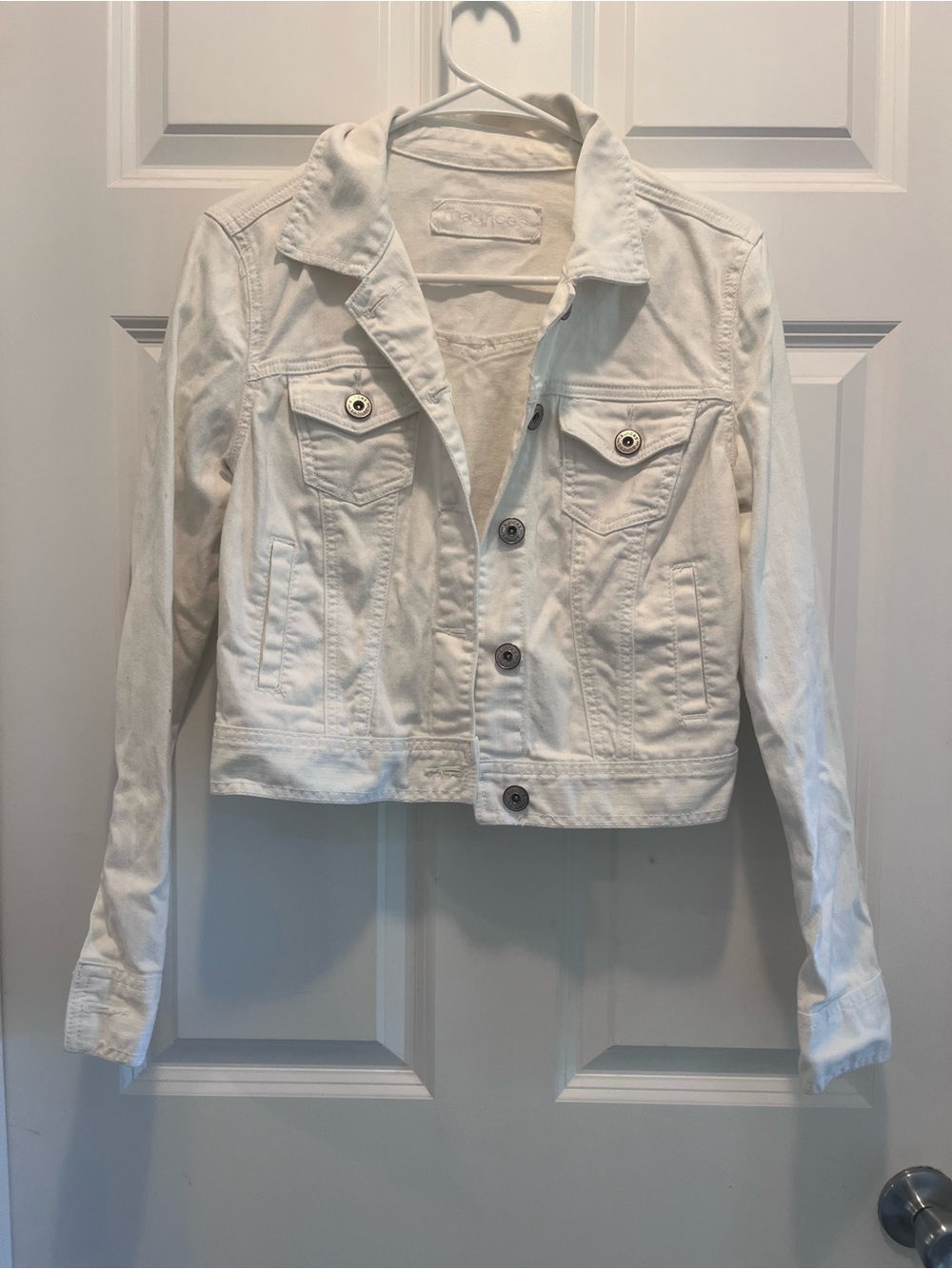 White Denim Jacket Size Small